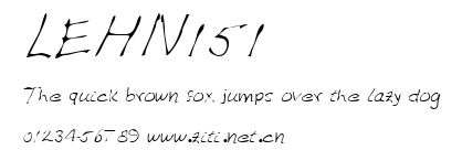 LEHN151.ttf字體轉換器圖片