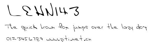 LEHN143.ttf字體轉換器圖片