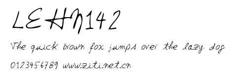 LEHN142.ttf字體轉換器圖片