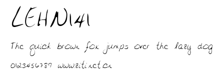 LEHN141.ttf字體轉換器圖片