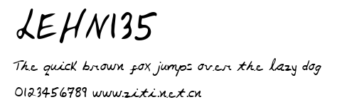 LEHN135.ttf字體轉換器圖片