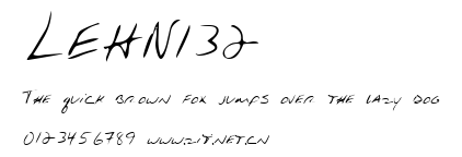 LEHN132.ttf字體轉換器圖片