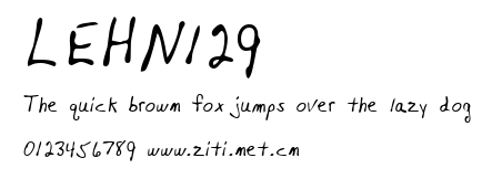 LEHN129.ttf字體轉換器圖片