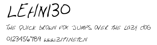 LEHN130.ttf字體轉換器圖片