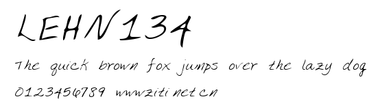 LEHN134.ttf字體轉換器圖片