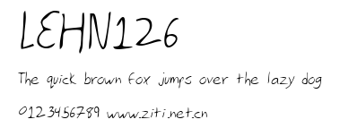 LEHN126.ttf字體轉換器圖片