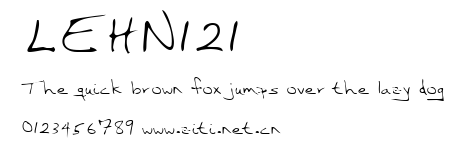 LEHN121.ttf字體轉換器圖片