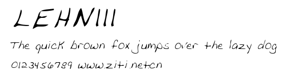 LEHN111.ttf字體轉換器圖片