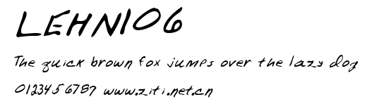 LEHN106.ttf字體轉換器圖片
