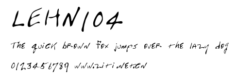 LEHN104.ttf字體轉換器圖片