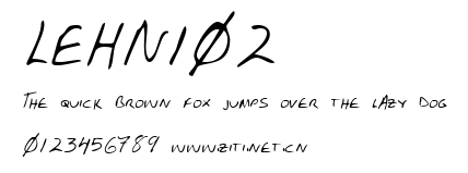 LEHN102.ttf字體轉換器圖片