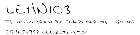 LEHN103.ttf字體轉換器圖片