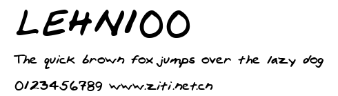 LEHN100.ttf字體轉換器圖片
