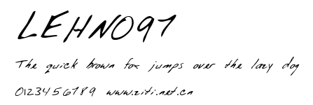 LEHN097.ttf字體轉換器圖片