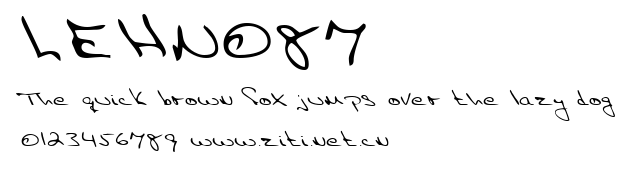 LEHN087.ttf字體轉換器圖片
