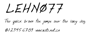 LEHN077.ttf字體轉換器圖片