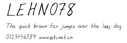 LEHN078.ttf字體轉換器圖片