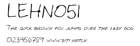 LEHN051.ttf字體轉換器圖片