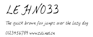 LEHN033.ttf字體轉換器圖片