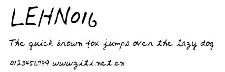 LEHN016.ttf字體轉換器圖片