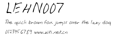 LEHN007.ttf字體轉換器圖片