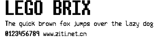 LEGO BRIX.ttf字體轉換器圖片