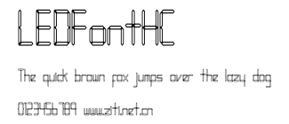 LEDFontHC.ttf字體轉換器圖片