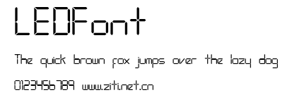 LEDFont.ttf字體轉換器圖片