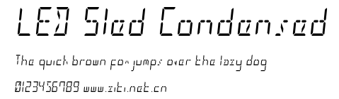 LED Sled Condensed.ttf字體轉換器圖片