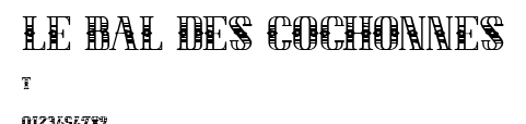LE BAL DES COCHONNES.ttf字體轉換器圖片