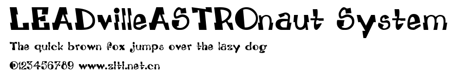 LEADvilleASTROnaut System.ttf字體轉換器圖片