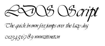 LDS Script.ttf字體轉換器圖片