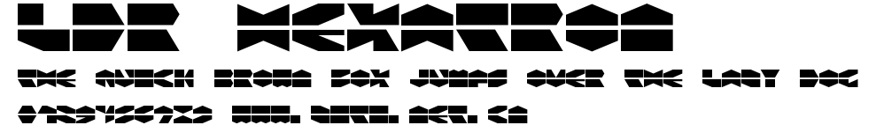 LDR HEXATRON.ttf字體轉換器圖片