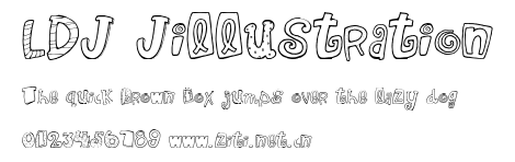 LDJ Jillustration.ttf字體轉換器圖片
