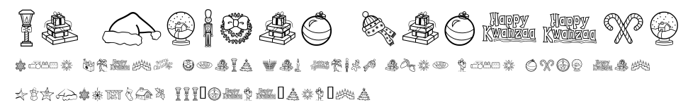 LD Symbol Holiday.ttf字體轉換器圖片