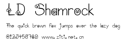 LD Shamrock.ttf字體轉換器圖片