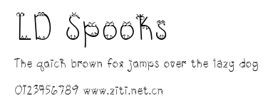 LD Spooks.ttf字體轉換器圖片