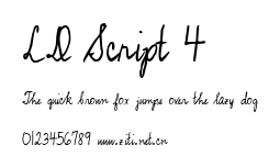 LD Script 4.ttf字體轉換器圖片