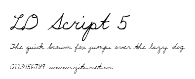 LD Script 5.ttf字體轉換器圖片