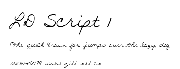 LD Script 1.ttf字體轉換器圖片