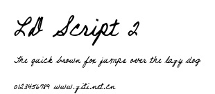 LD Script 2.ttf字體轉換器圖片