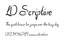 LD Scriptive.ttf字體轉換器圖片