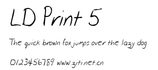 LD Print 5.ttf字體轉換器圖片