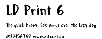 LD Print 6.ttf字體轉換器圖片