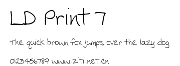 LD Print 7.ttf字體轉換器圖片