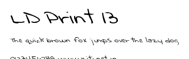 LD Print 13.ttf字體轉換器圖片