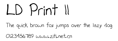 LD Print 11.ttf字體轉換器圖片