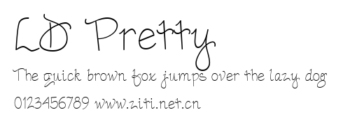 LD Pretty.ttf字體轉換器圖片