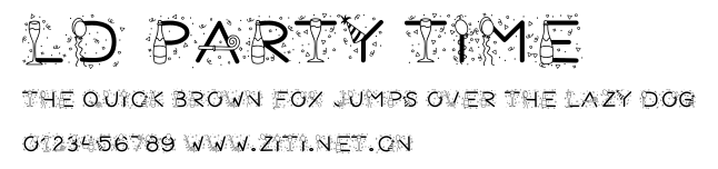 LD Party Time.ttf字體轉換器圖片