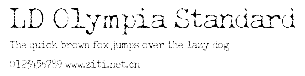 LD Olympia Standard.ttf字體轉換器圖片